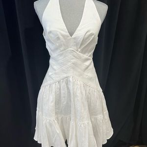 Zimmerman BRAND NEW with tags white sundress. Back ties- side cutouts- size 6